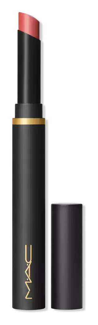 Mac Cosmetics Powder Kiss Velvet Blur Slim Lipstick Brickthrough