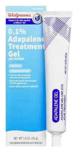 Walgreens 0.1% Adapalene Treatment Gel Fragrance Free