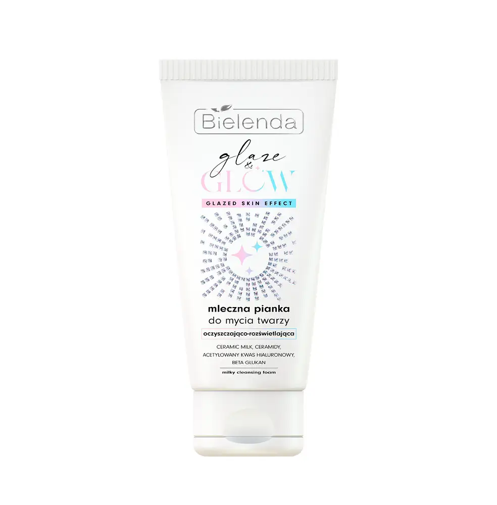 Bielenda Glaze & Glow Mleczna Pianka Do Mycia Twarzy