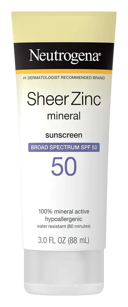 Neutrogena Sheer Zinc Mineral Sunscreen Lotion SPF 50