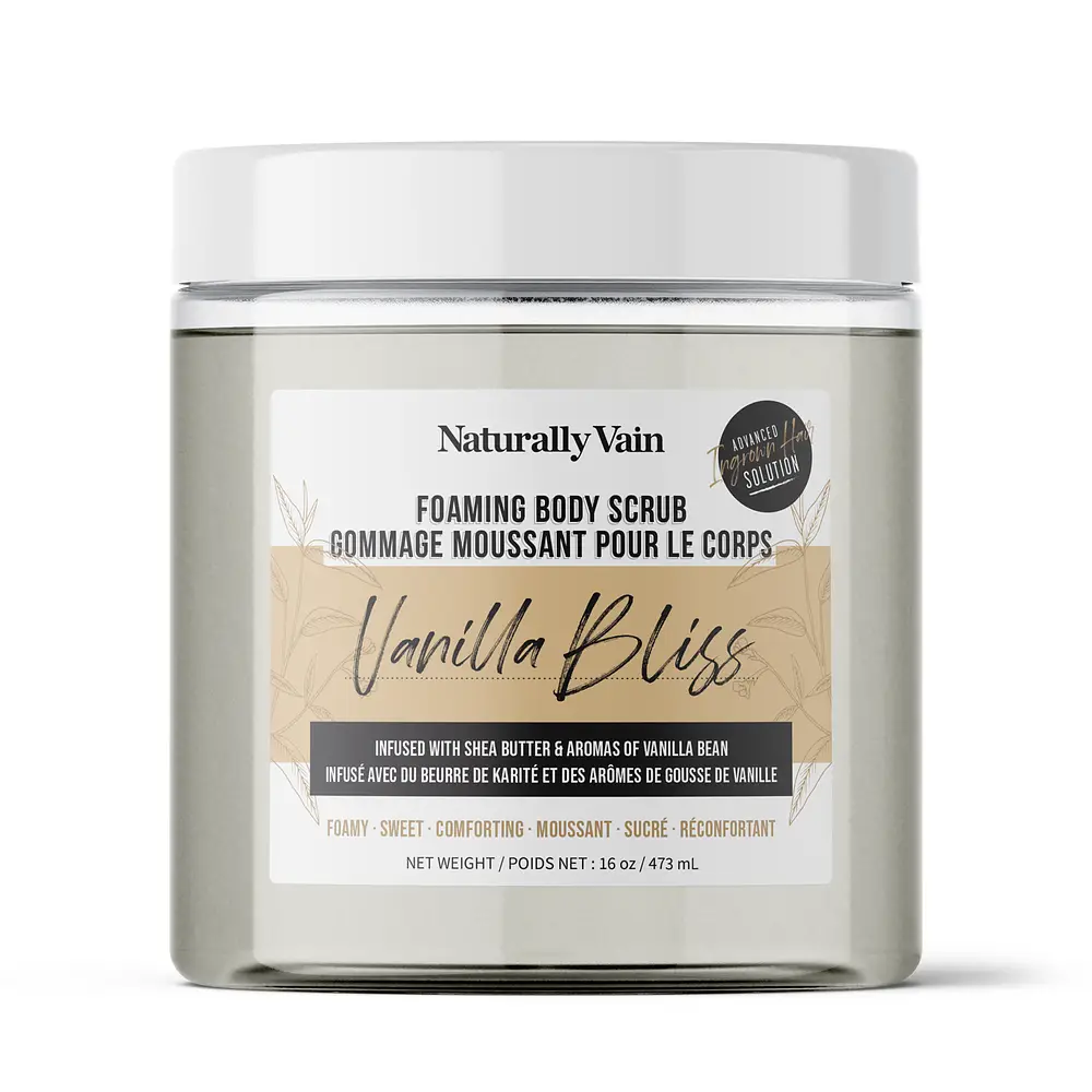 Naturally Vain Vanilla Bliss Foaming Body Scrub