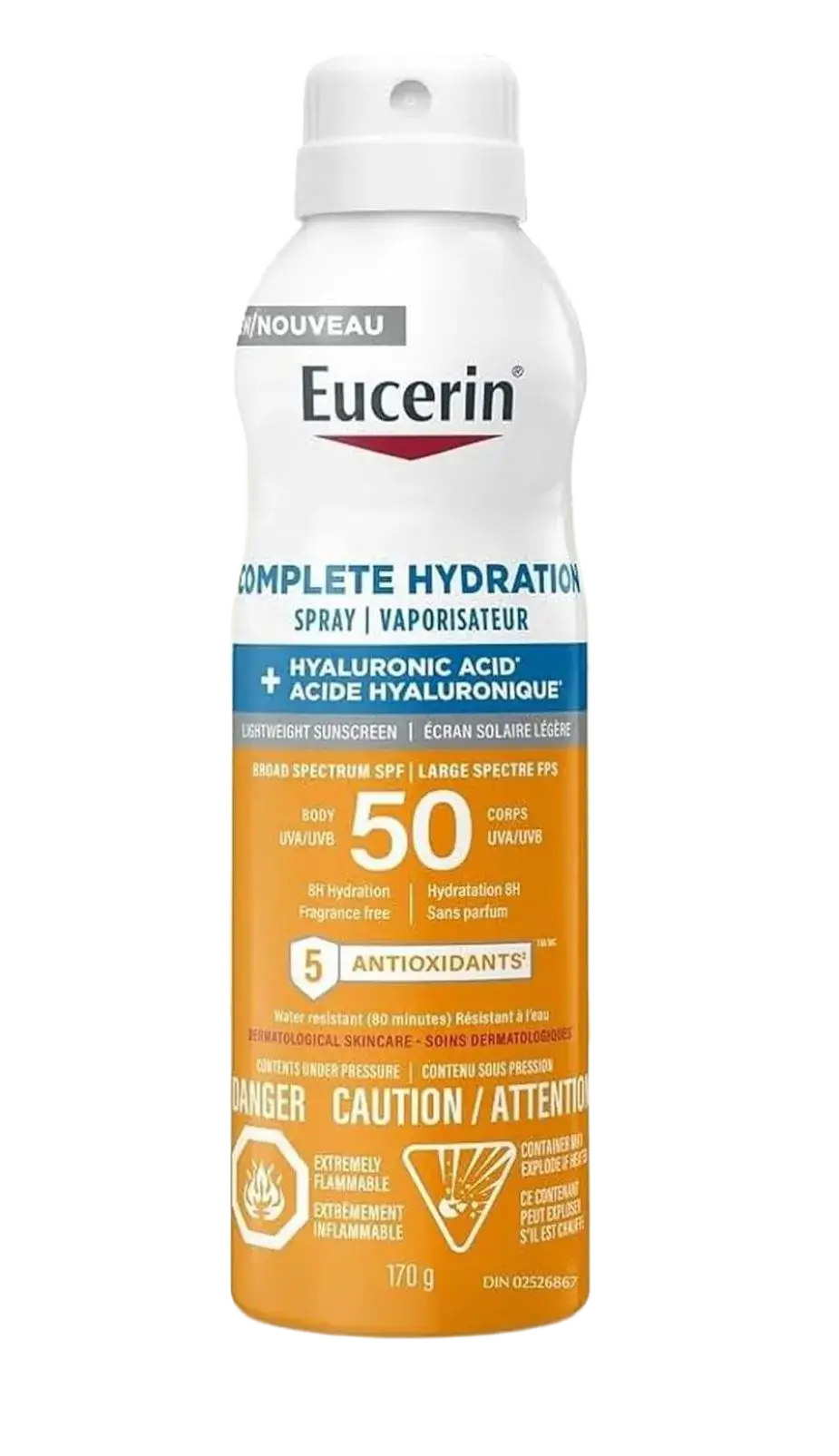 Eucerin Sun Complete Hydration Body Sunscreen Spray SPF 50