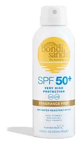 bondi sands SPF50+ Fragrance Free Sunscreen Spray Aerosol Mist