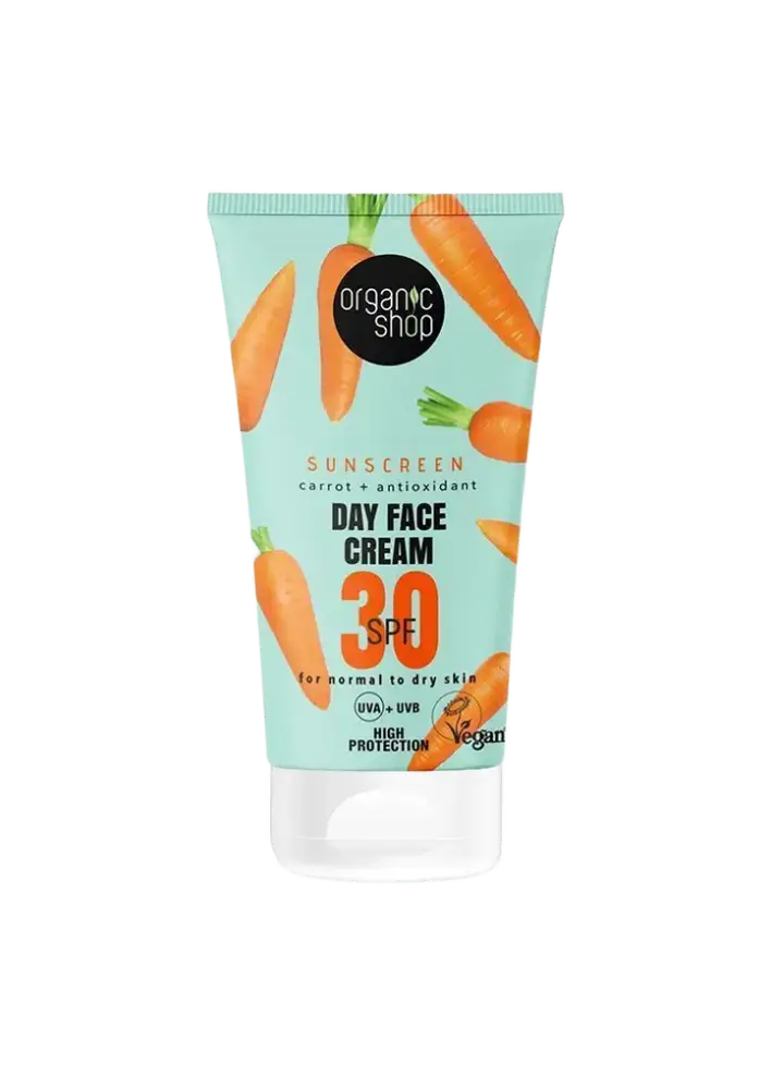 Organic Shop Sunscreen Carrot + Antioxidant Day Face Cream SPF 30