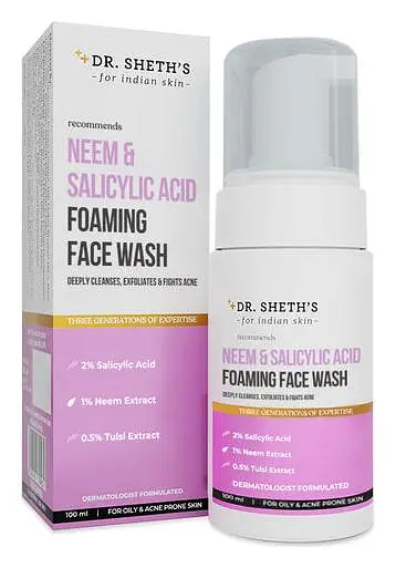 Dr. Sheth's Neem & Salicylic Acid Foaming Face Wash