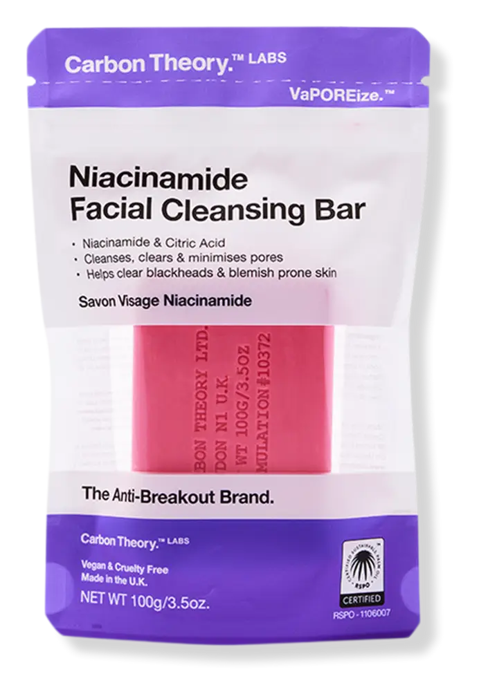 Carbon Theory Niacinamide Facial Cleansing Bar