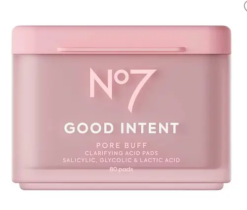 No7 Good intent pore buff clarifying acid pads