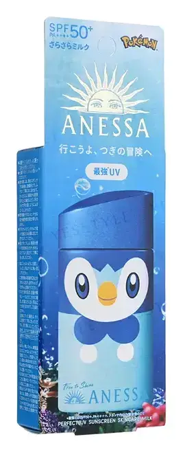 Anessa Pokemon Perfect UV Sunscreen Skincare Milk SPF 50+ Piplup