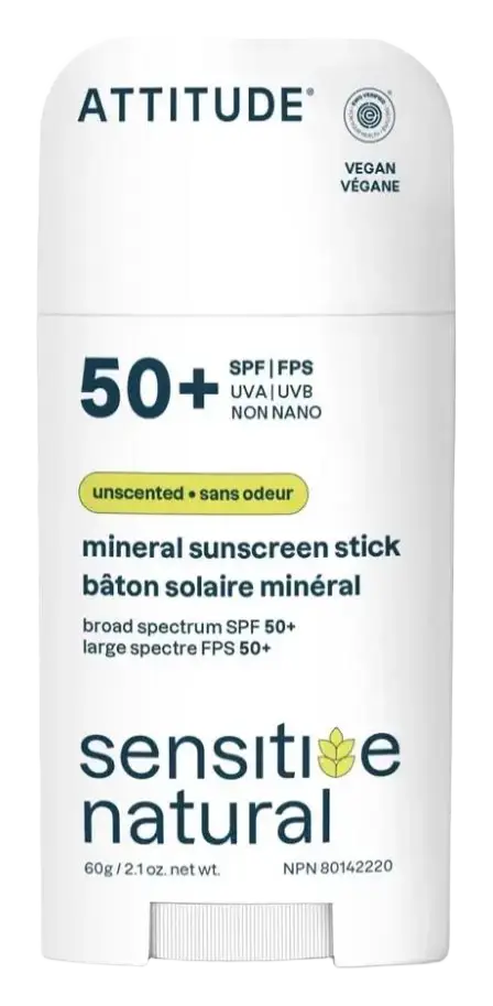 ATTITUDE Sensitive Natural Mineral Sunscreen Stick SPF 50+