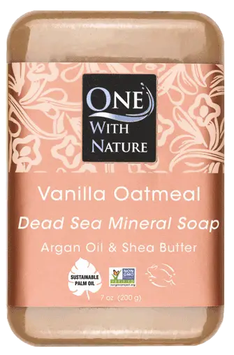 One With Nature Dead Sea Mineral Soap Vanilla Oatmeal