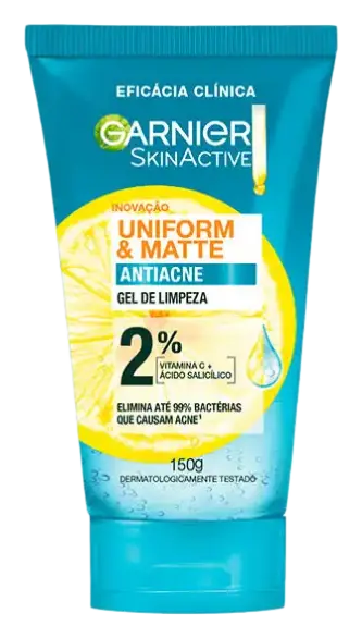 Garnier Uniform & Matte Antiacne Gel De Limpeza Brasil