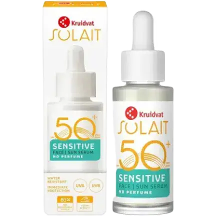 Kruidvat Solait Sensitive Face Sun Serum SPF50+