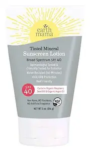 Earth Mama Organics Tinted Mineral Sunscreen Lotion SPF 40