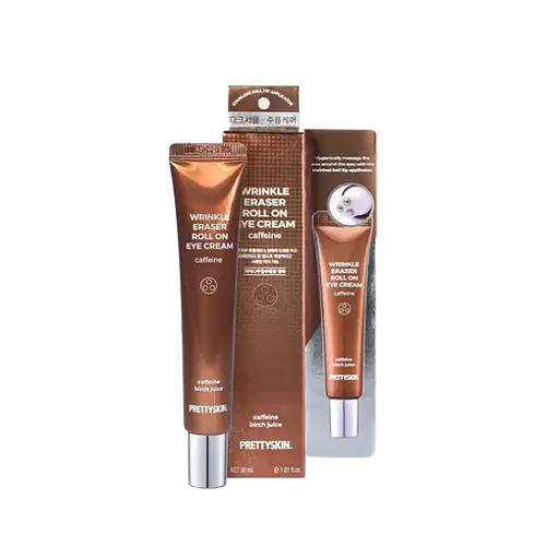 Pretty Skin Wrinkle Eraser Roll On Eye Cream Caffeine