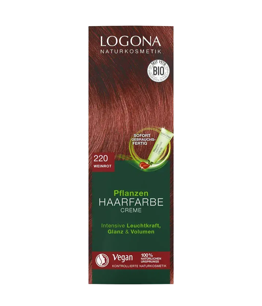 Logona Pflanzen Haarfarbe Creme 220 Weinrot