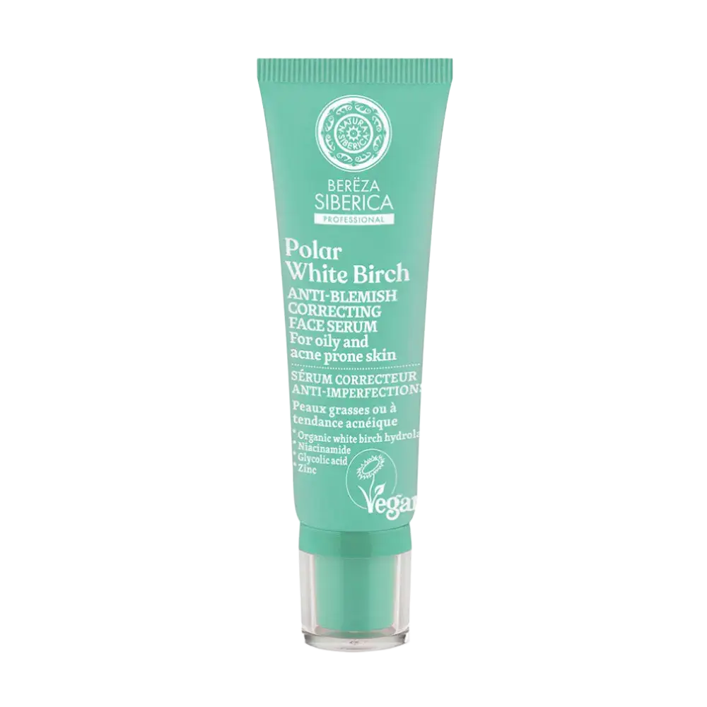 Natura Siberica Polar White Birch Anti-Blemish Correcting Face Serum UK