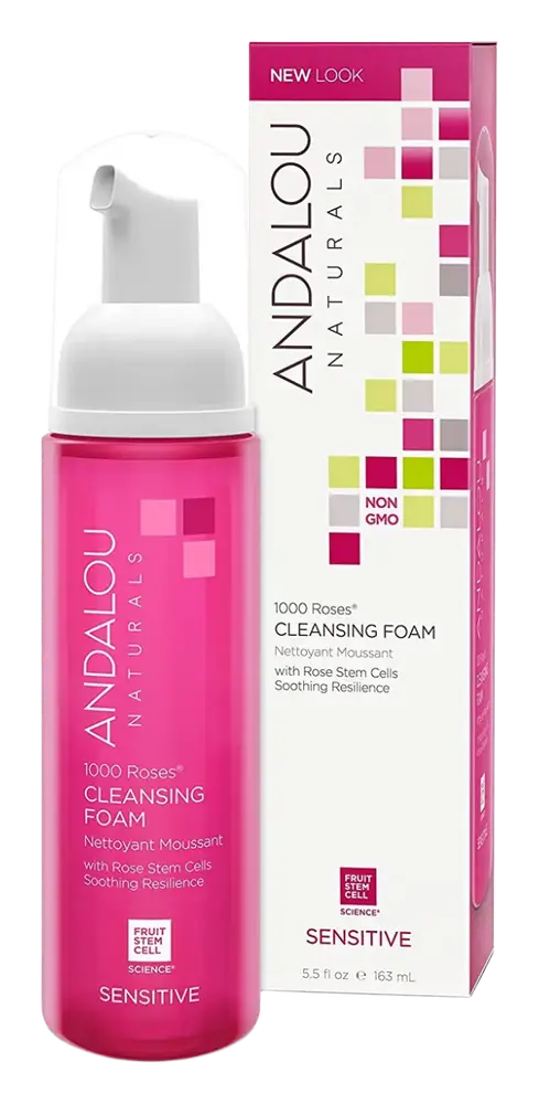 Andalou Naturals 1000 Roses Cleansing Foam