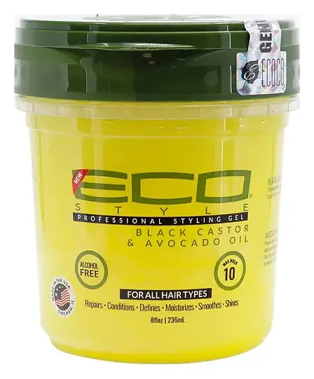 Eco Style Black Castor & Avocado Oil Styling Gel