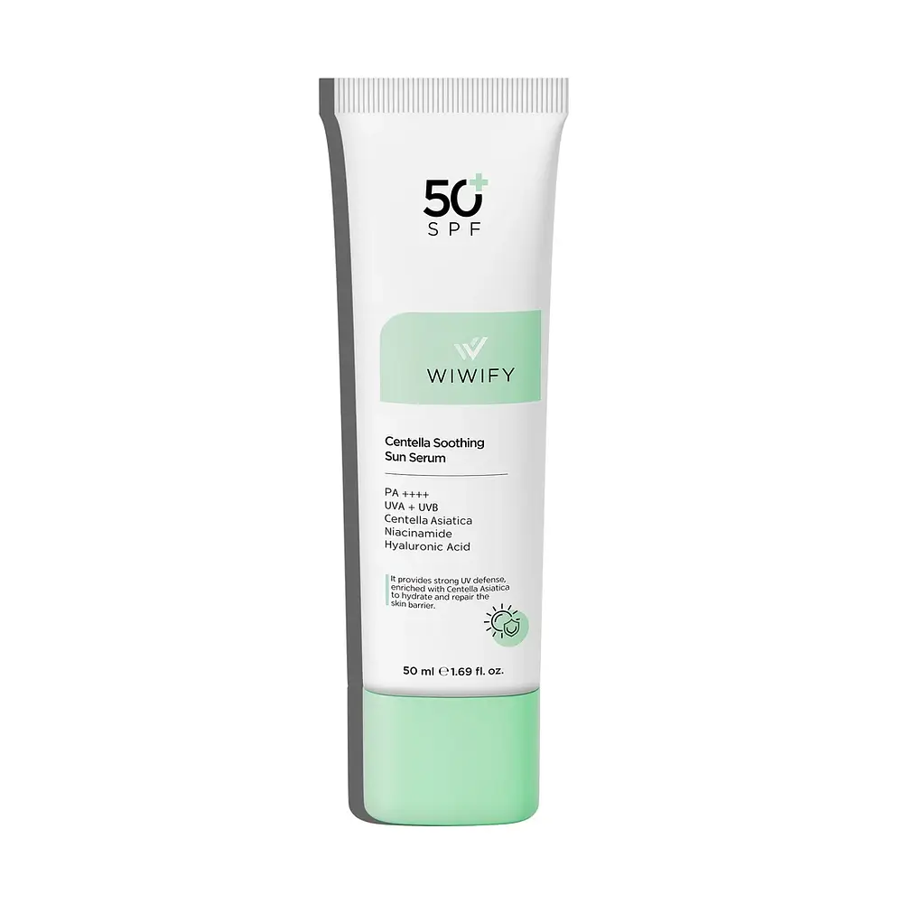 Wiwify Soothing, Repairing, High Protection, Centella Soothing Sun Serum SPF 50+ Pa 50++++ 50 ml