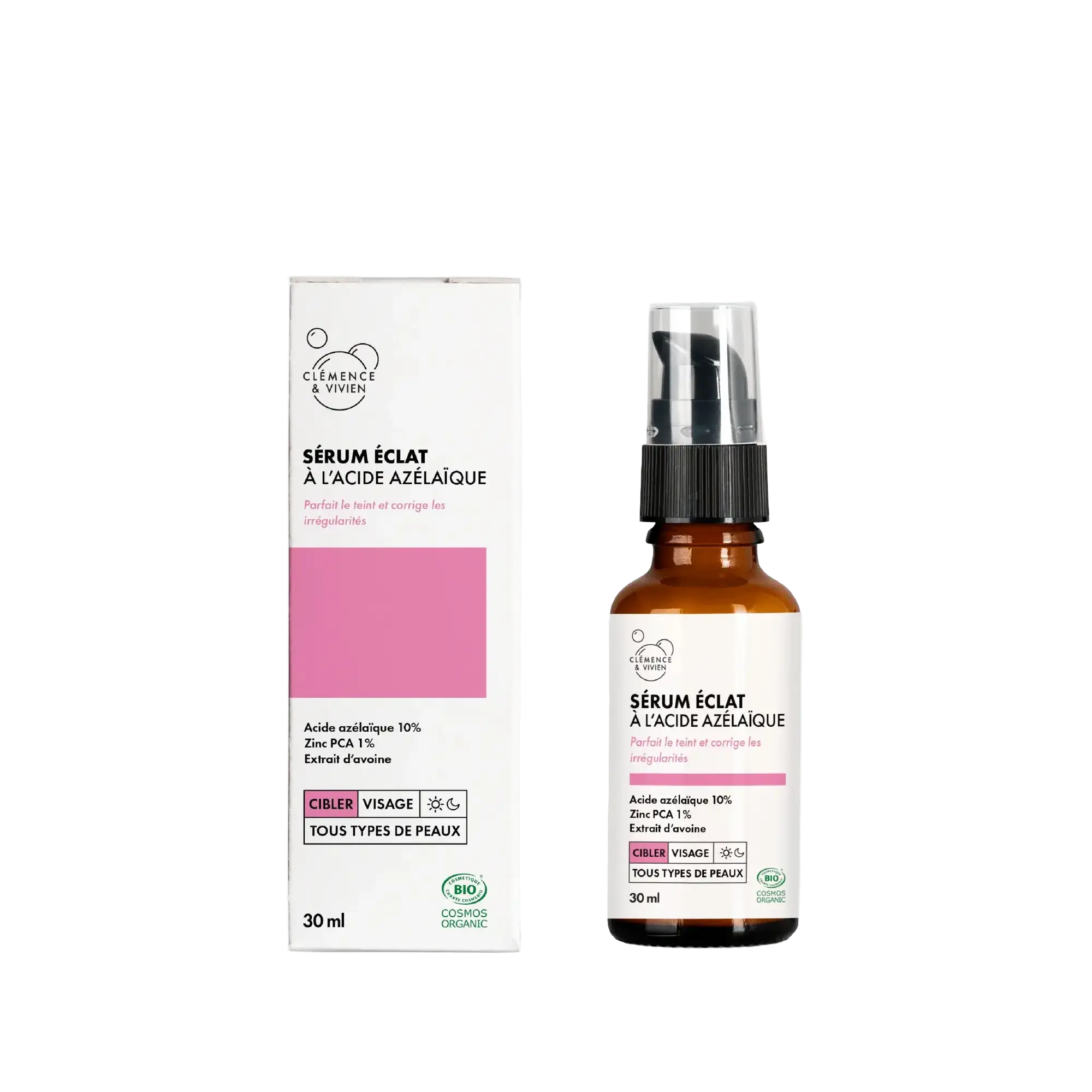 Clemence & Vivien Sérum Éclat Acide Azélaïque 10%