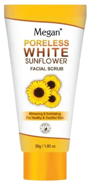Megan Beauty Poreless White Sunflower Facial Scrub