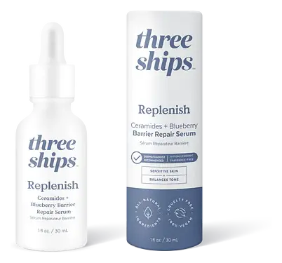Three Ships Beauty Replenish Ceramides + Blueberry Barrier Repair Serum