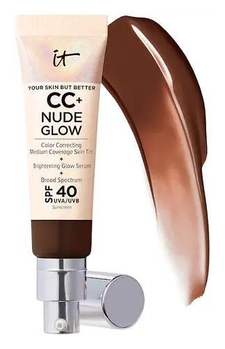 IT Cosmetics CC+ Nude Glow Lightweight Foundation SPF 40 Deep Mocha