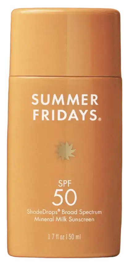 Summer Fridays ShadeDrops Broad Spectrum SPF 50 Mineral Milk Sunscreen