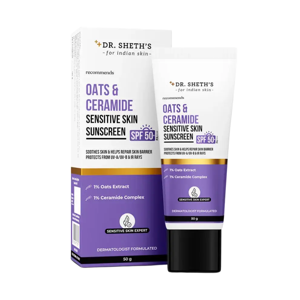 Dr. Sheth's Oats & Ceramide Sensitive Skin Sunscreen SPF 50+