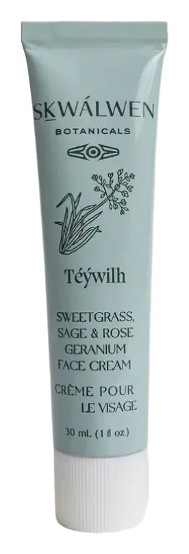 Skwalwen Botanicals Téýwilh Sweetgrass, Sage & Rose Geranium Face Cream