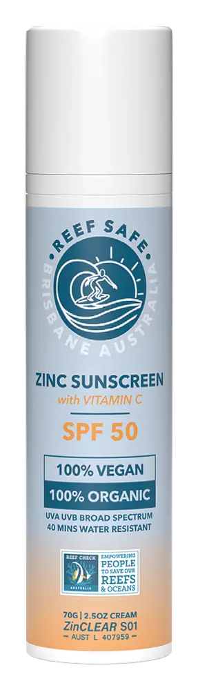 Reef Safe Zinc Sunscreen With Vitamin C SPF 50 Bronze