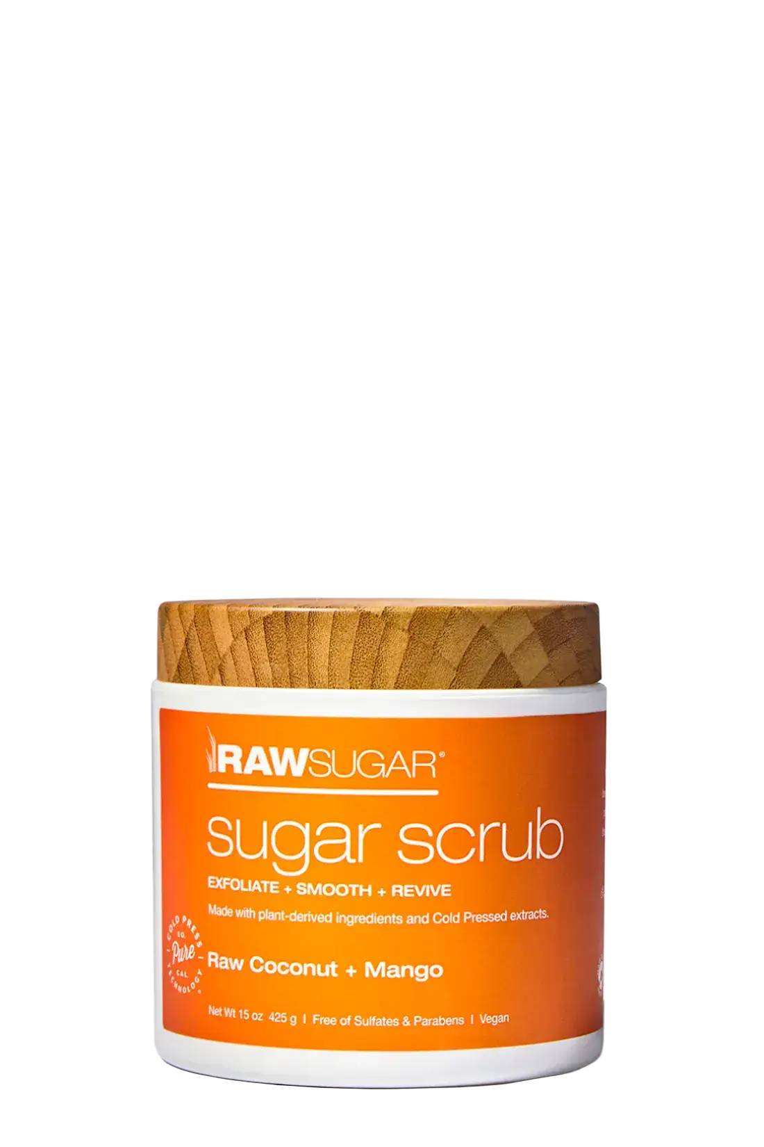 Raw Sugar Whipped Scrub For Sensitive Skin Raw Coconut + Mango