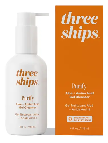 Three Ships Beauty Purify Aloe + Amino Acid Gel Cleanser