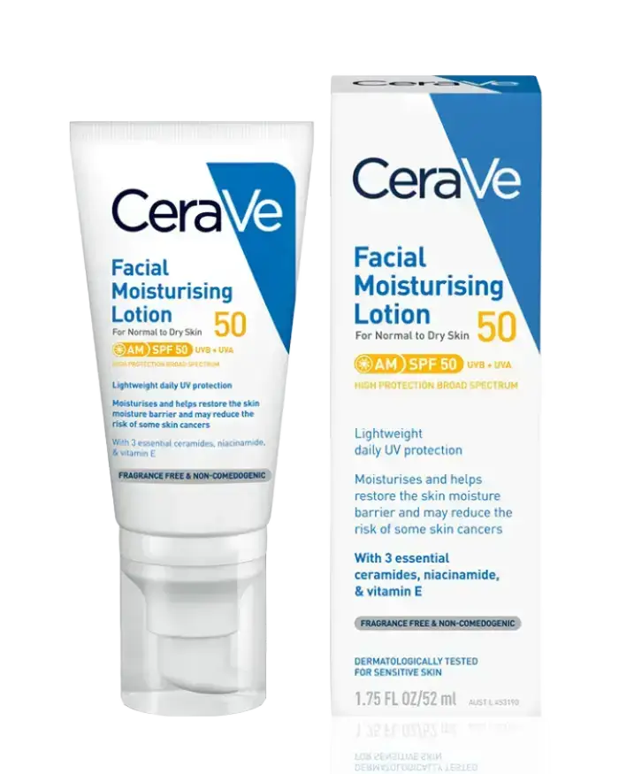 CeraVe AM Facial Moisturizing Lotion With SPF 50 Australia