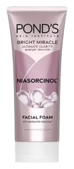 Pond's Bright Miracle Ultimate Clarity Niasorcinol Facial Foam Thailand