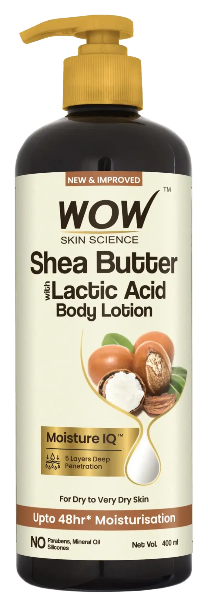 Wow Skin Science Shea Butter and Lactic Acid Body Lotion