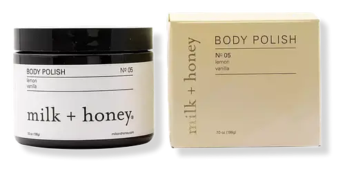 Milk + Honey Lemon, Vanilla Body Polish No.05