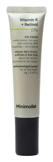 Minimalist Vitamin K + Retinal 01% Eye Cream