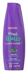Aussie Miracle Waves Anti-Frizz Hemp Shampoo