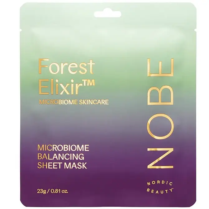 Nobe Microbiome Skincare Forest Elixir® Microbiome Balancing Sheet Mask