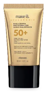 O Boticário Base Líquida Protetora Com Ácido Hialurónico SPF 50+ Cor 70