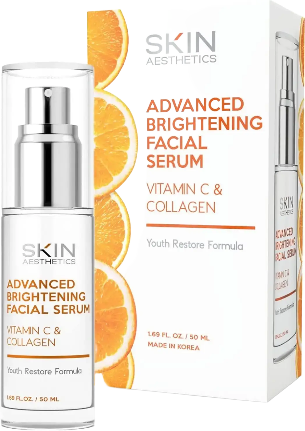 Skin Aesthetics Advanced Brightening Facial Serum With Vitamin C & Collagen