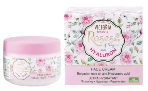 Victoria Beauty Roses of Bulgaria and Hyaluron Face Cream