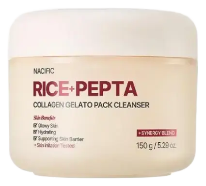 Nacific Rice + Pepta Collagen Gelato Pack Cleanser