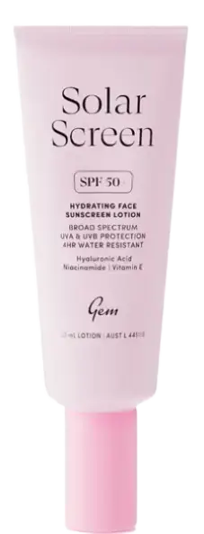 Gem Solar Screen Hydrating Face Sunscreen Lotion SPF 50+