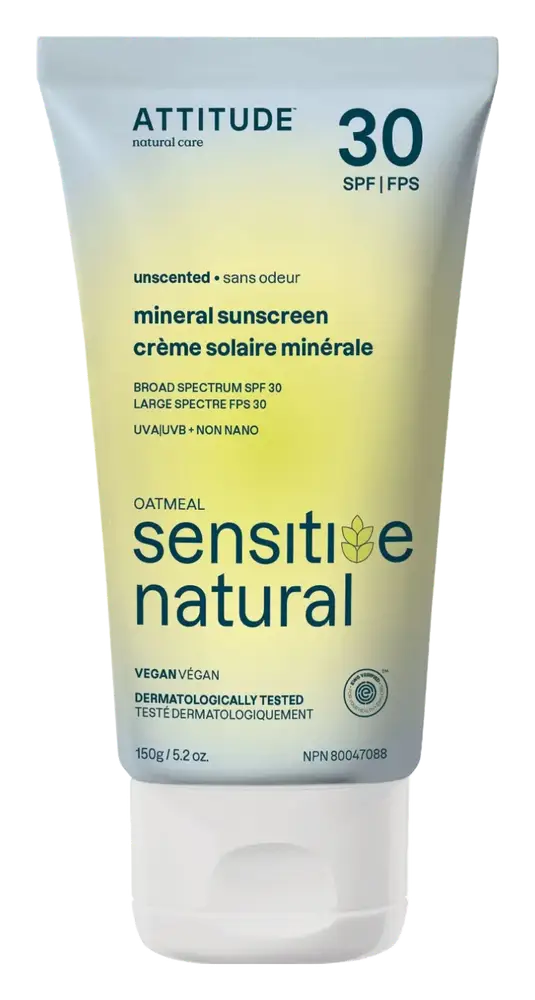 ATTITUDE Kids Mineral Sunscreen For Sensitive Skin SPF 30