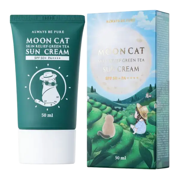 Always Be Pure Moon Cat Skin Relief Green Tea Sun Cream (SPF 50+ / Pa++++)