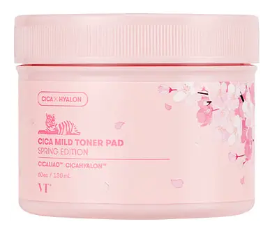 VT Cosmetics Cica Mild Toner Pad Spring Edition