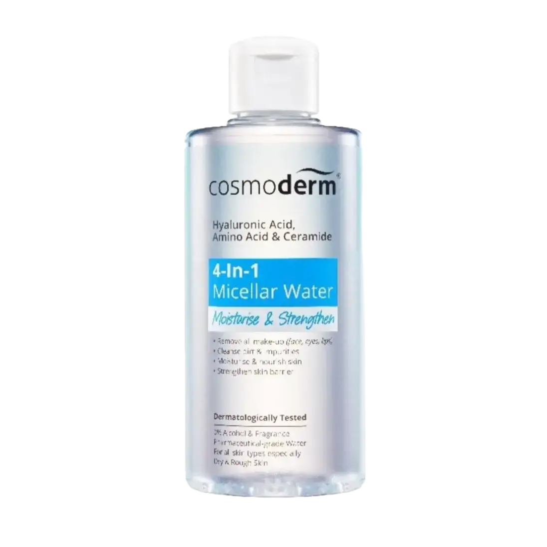 Cosmoderm 4-In-1 Micellar Water Moisturise & Strengthen