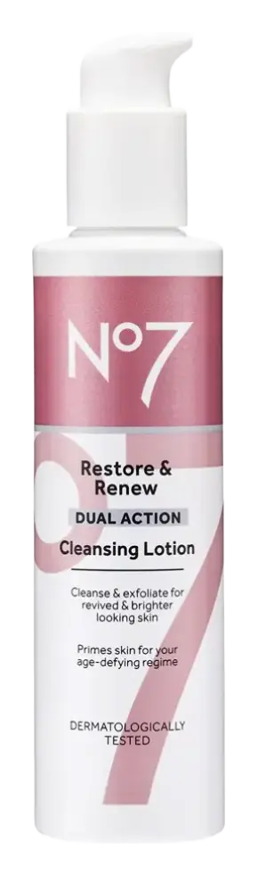 No7 Restore & Renew Dual Action Cleansing Lotion